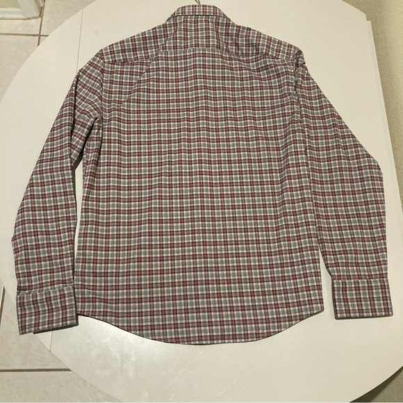 UNTUCKit Red and Gray Plaid Casual Shirt - Picture 9 of 9